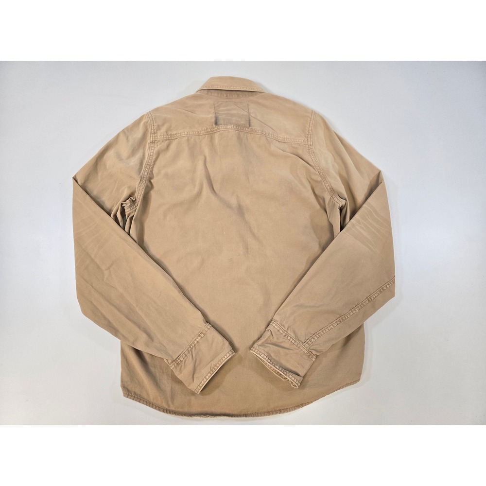 Vintage Ruehl No 925 Mens XL Khaki Tan L/S Military Style Utility Shirt Jacket - Picture 2 of 15
